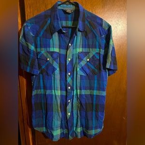 Salt Valley Western - Pearl Snap Shirt - Short Sleeve - M